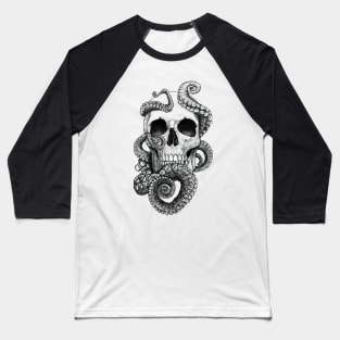 skull tentacles Baseball T-Shirt